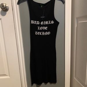 Bad Girls Love Techno mini dress